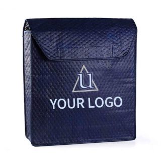 Custom Non-woven + Polyester 16.5L x 16.5W Thermal Insulated Bags Waterproof Pizza Cooler Bag